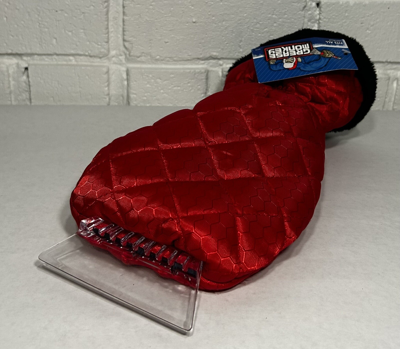 Ice Scraper Mitt By Grease Monkey Insulated One Size New Red Mitten