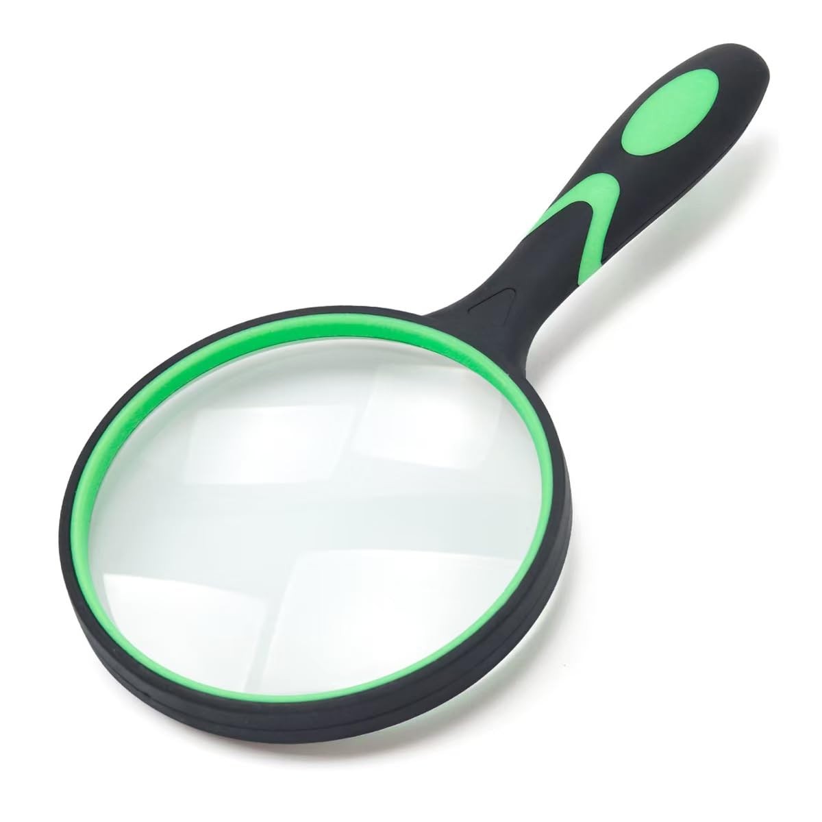 Large Magnifying Glass 5X Handheld Reading 1 Count (Pack of 1), Green