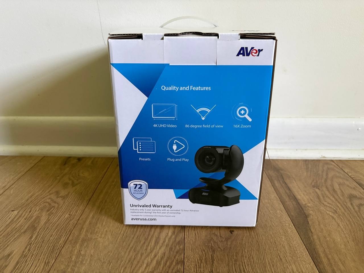 AVer CAM540 4K UHD Conference Camera 16X Zoom USB 3.1 PTZ Remote Control - NEW