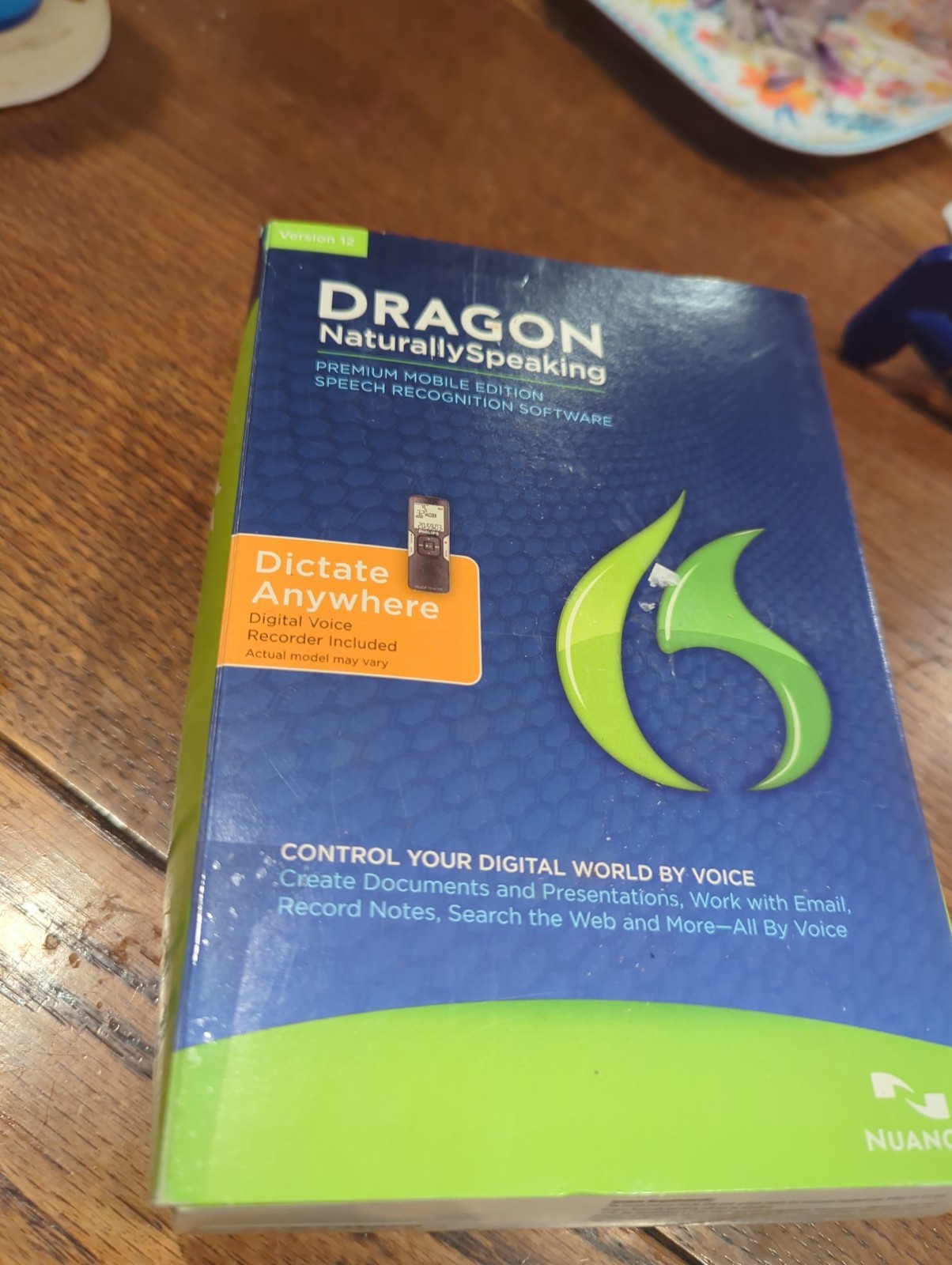 Dragon Naturally Speaking Premium Edition Speech Recognition Software Version 12
