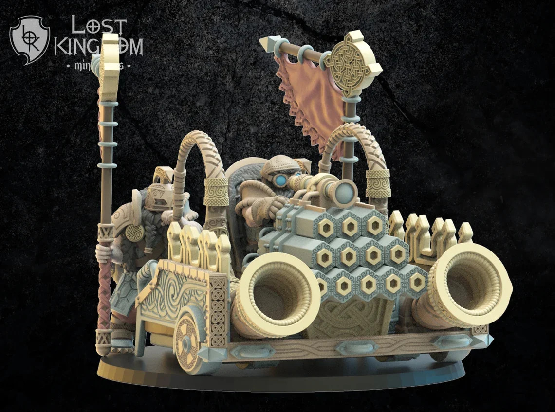 Orgel Cannon - 28-32mm Niavellir Dwarves - Resin Tabletop Miniature