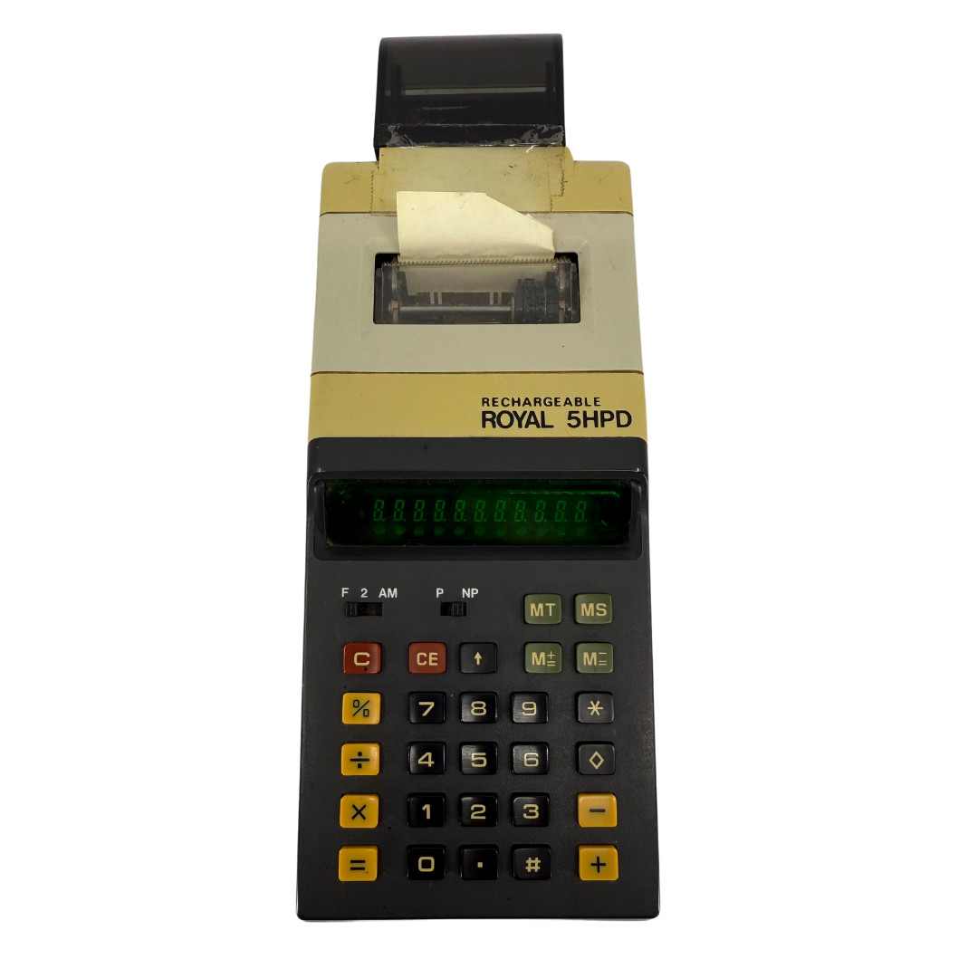 Vintage Royal 5HPD Printer Calculator– Untested, No Charging Cable, Sold as is