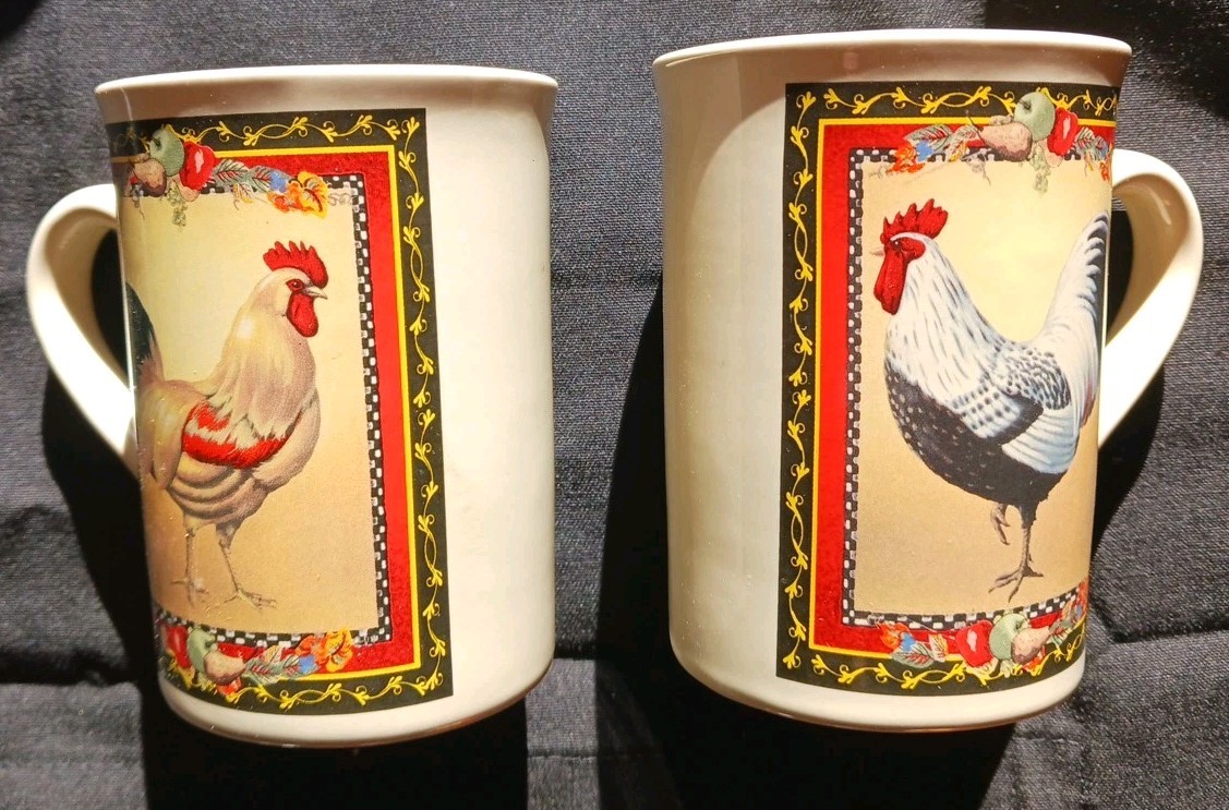2-Bay Island Inc Rooster Coffee Cup/ Mugs (FREE SHIPPING)