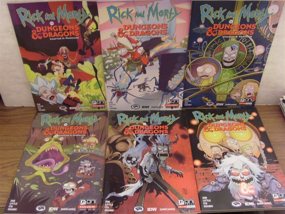 RICK AND MORTY VS DUNGEONS & DRAGONS II PAINSCAPE 1-4 A D ONI COMIC SET 2019 NM