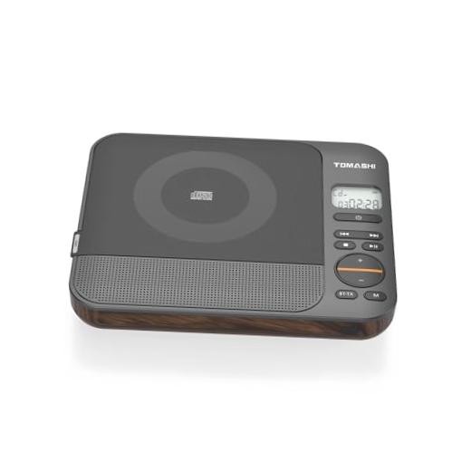 Portable CD Player with Built-in Speaker, Bluetooth Transmit & Receive,