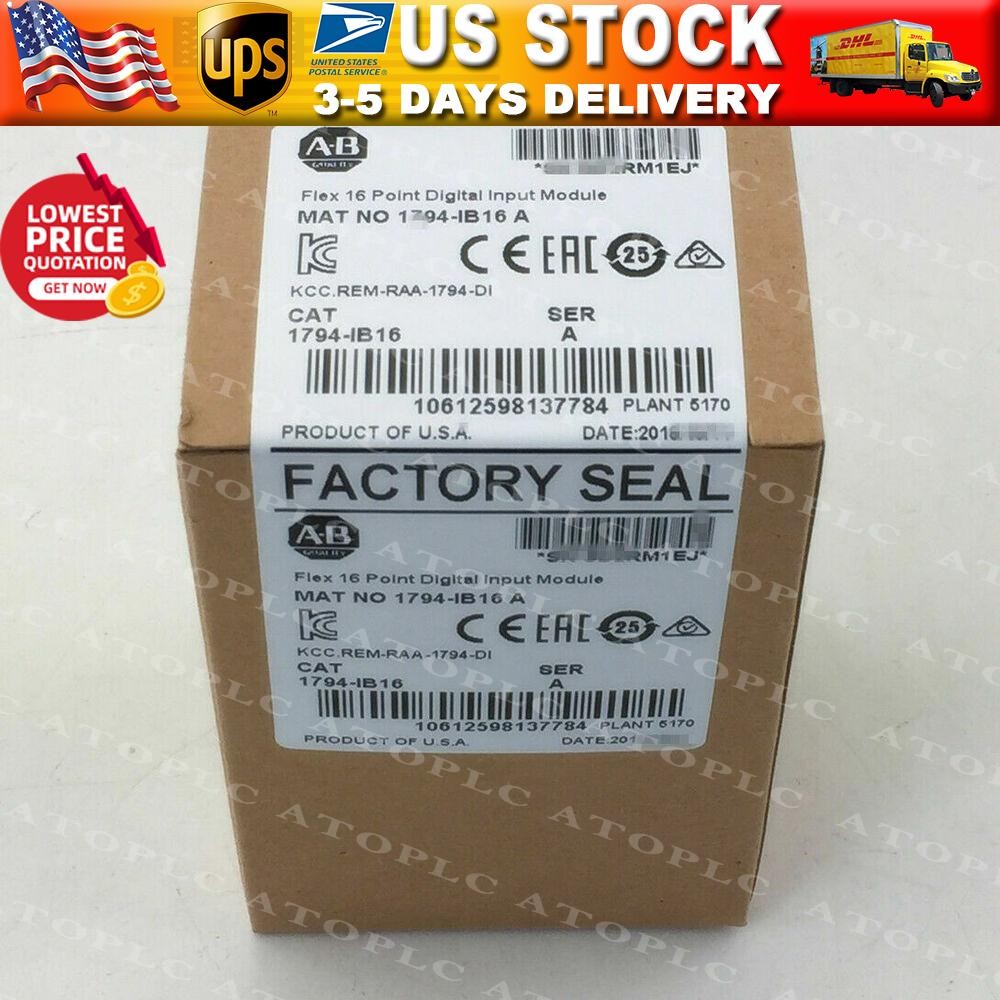 1P New Factory Sealed AB 1794-IB16 1794IB16 SER A Flex I/O Input Module 1794IB16