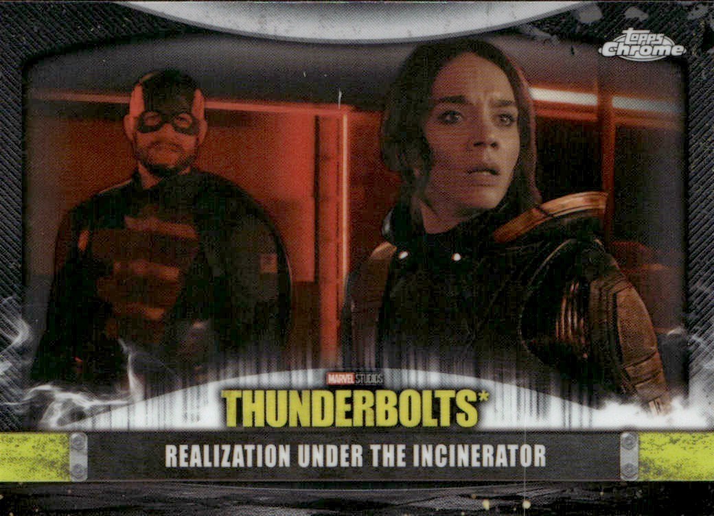 2025 Topps Marvel Chrome Realization Under Incinerator Thunderbolts #T-16