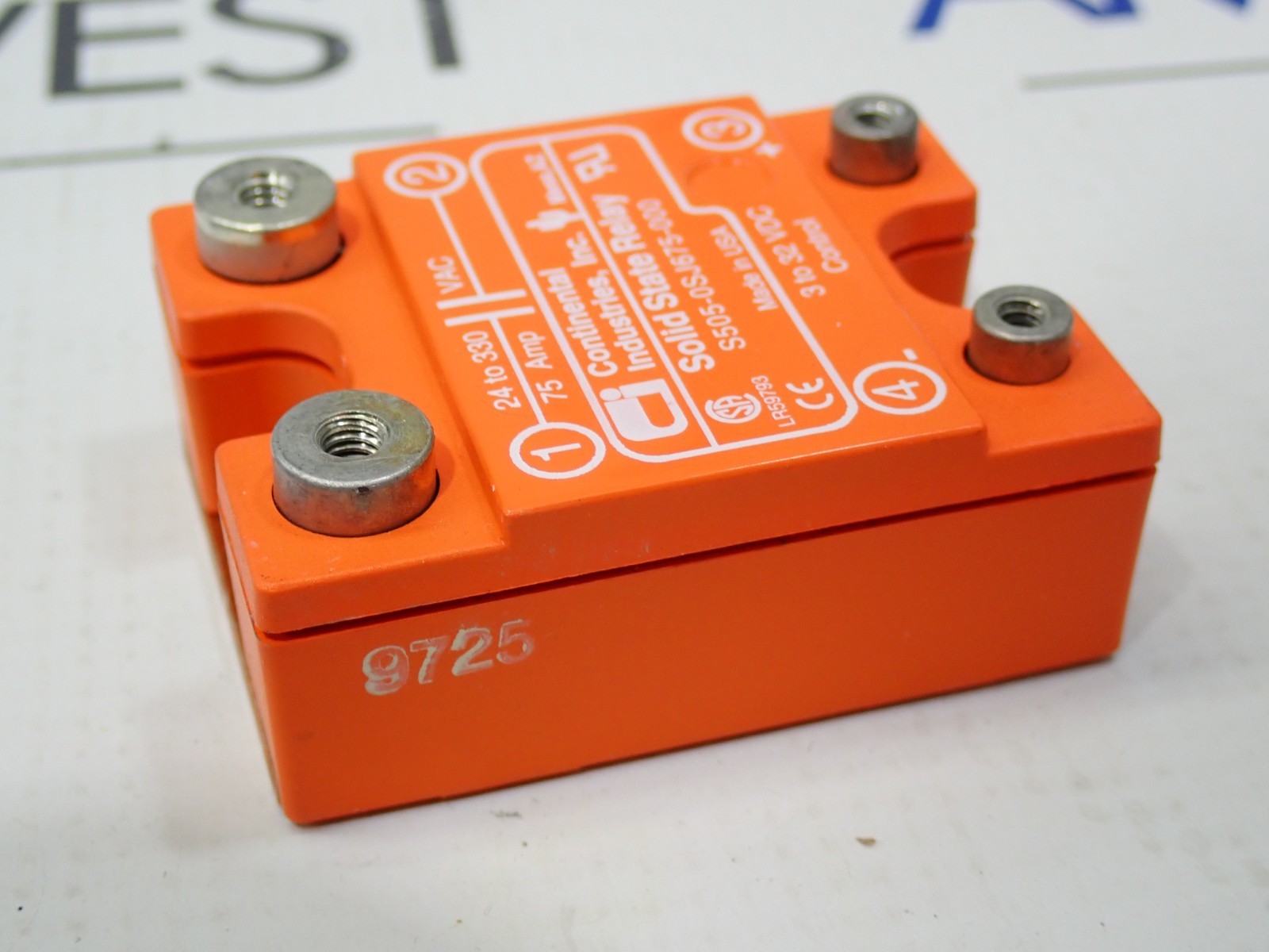Continental Industries S505-0SJ675-000 Solid State relay