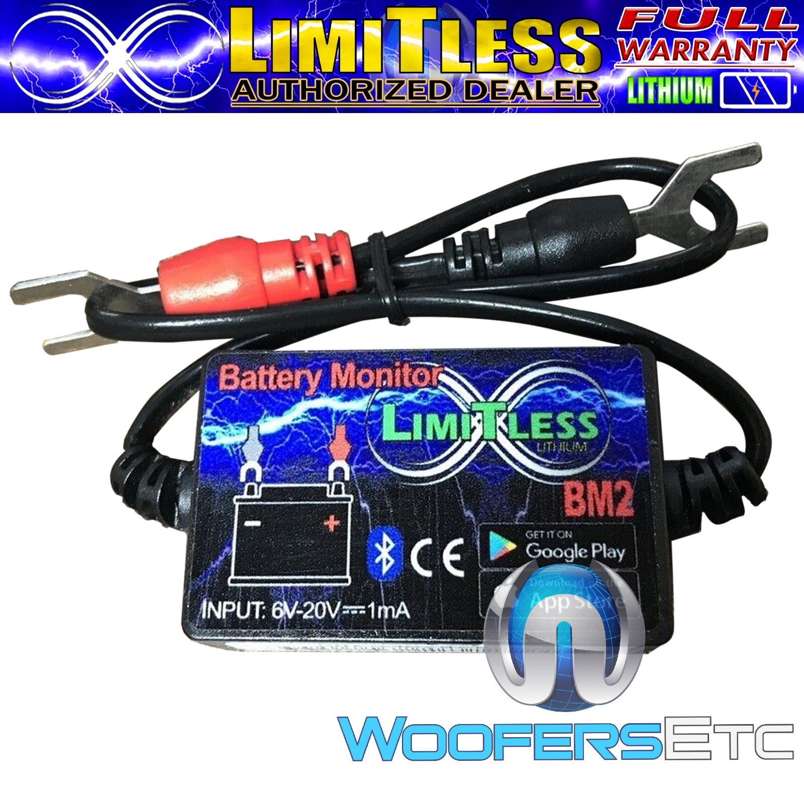 LIMITLESS LITHIUM BLUETOOTH CAR BATTERY MONITOR HIFI SPL SQ LIFEPO4 AGM NEW
