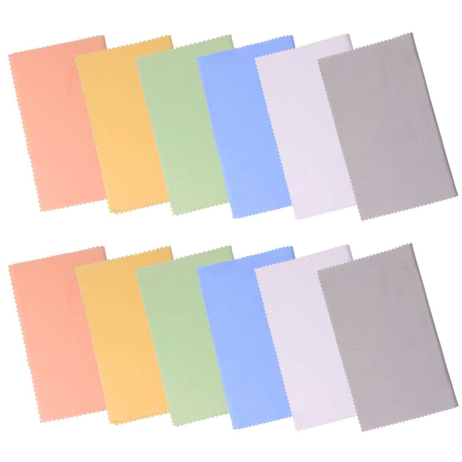 Mini Skater 12 Pack Microfiber pink, green, blue, yellow, white, grey