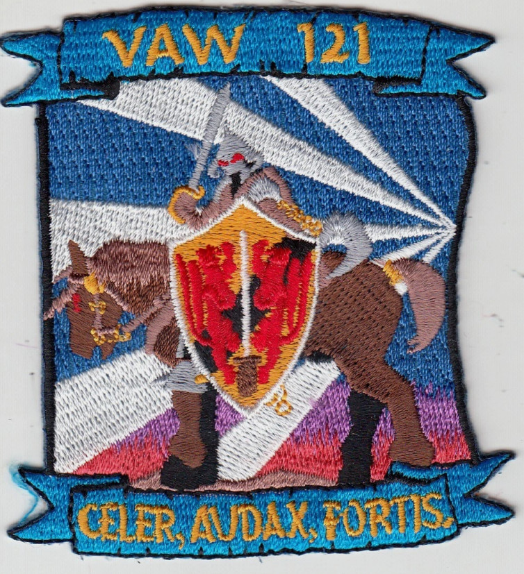 US NAVY PATCH: Airborne Command & Control Squadron 121 VAW-121 E-2D Hawkeye
