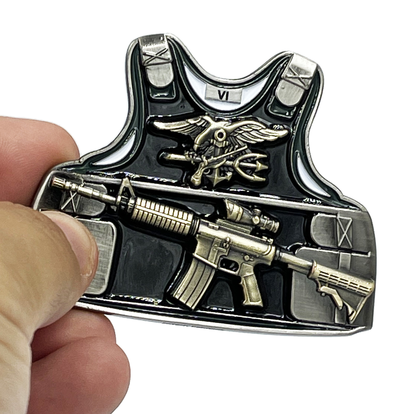 BL10-010 Navy Seal Team 6 Body Armor Naval Special Warfare DEVGRU Challenge Coin