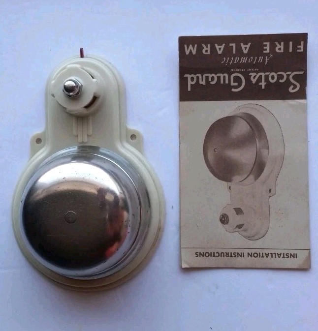 Vtg Scots Guard Automatic Home Fire Alarm Waterbury Co.