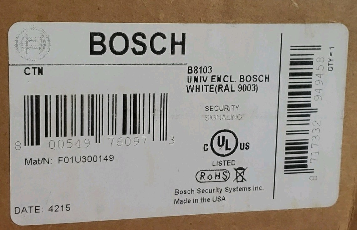 Bosch B8512G G Series IP Control Panel, 8 Areas, 99 Points w/Universal Enclosure