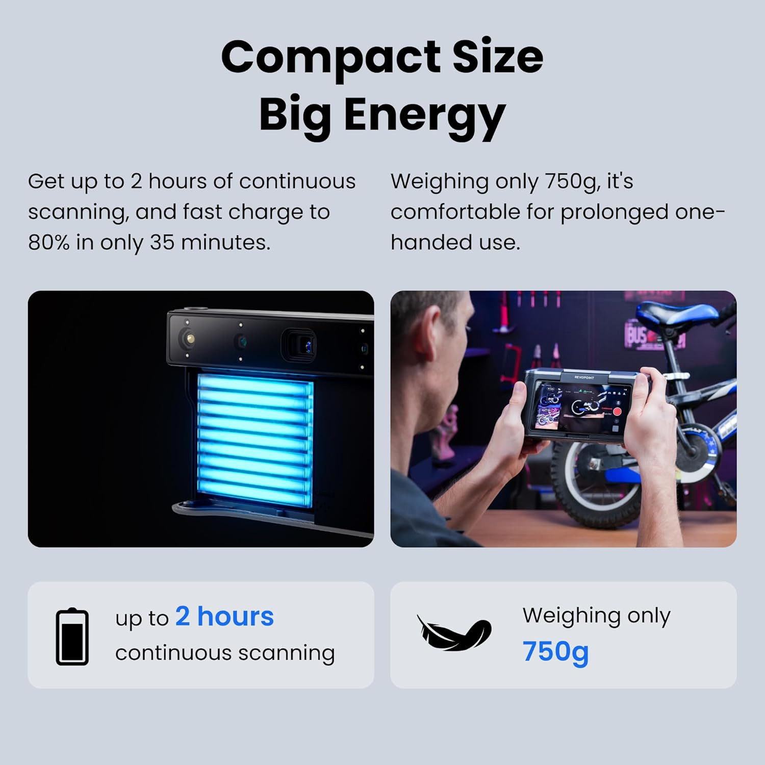 MIRACO plus 3D Scanner for 3D Printing Handheld, 3D Printer Scanner with Photogr