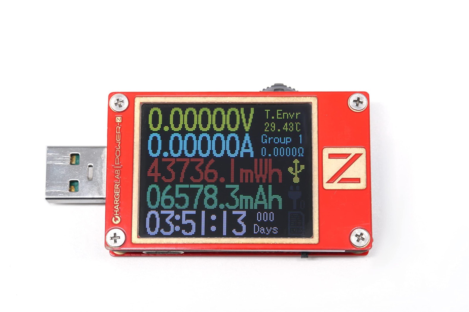 Power-Z KT002 USB-A PD Tester Voltage & Current Tester Power & Capacity Tester