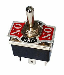 Safety Toggle Switch DPDT Center Off 20 Amp