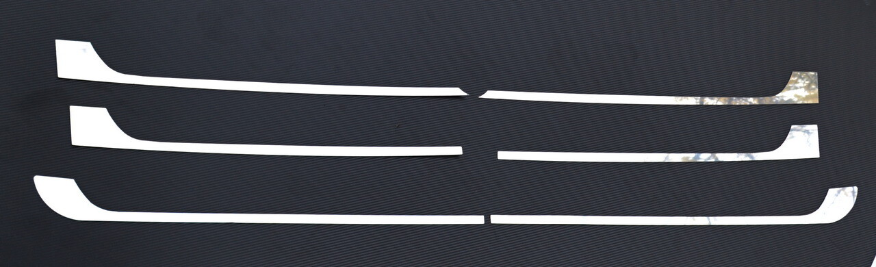 Front Grill Mirror Stainless Steel Decors for Mercedes Atego 2013+ trucks 6 pcs