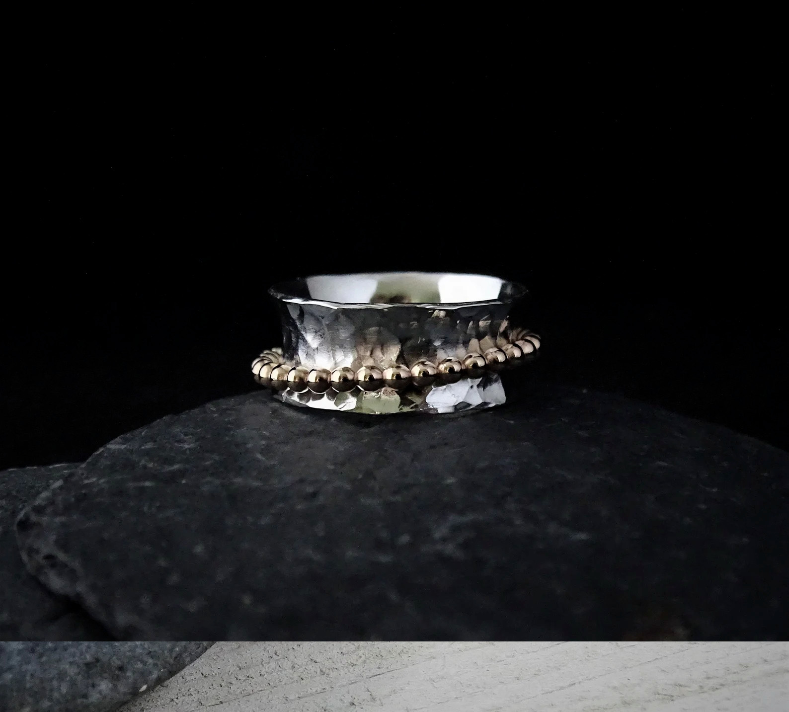 925 Sterling Silver Spinner Ring Boho Meditation Jewelry Gift For Women A-963
