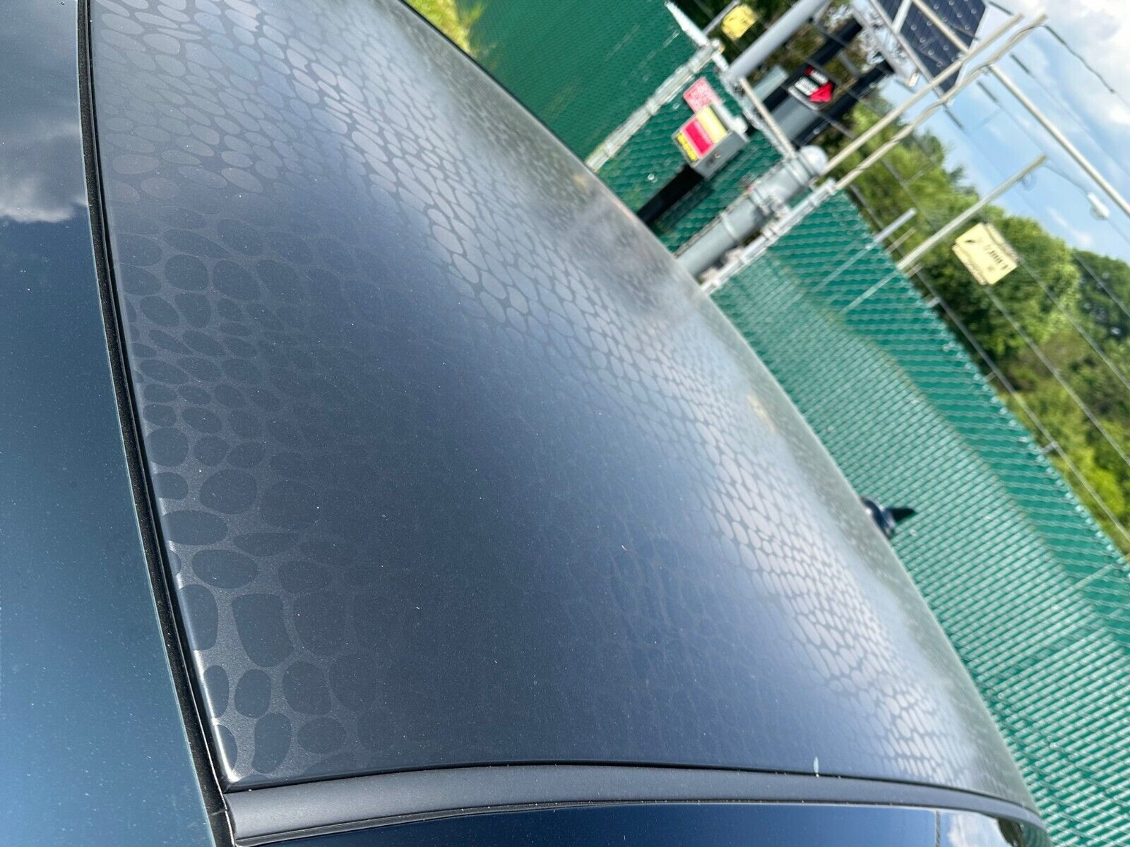 Dodge Challenger SRT Hellcat Black Ghost Roof Panel Gator Skin Applique Mopar