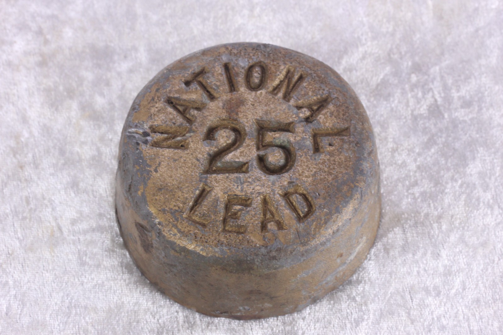 Vintage Nation Lead Ingot 4.62 Lbs. 3" Diameter