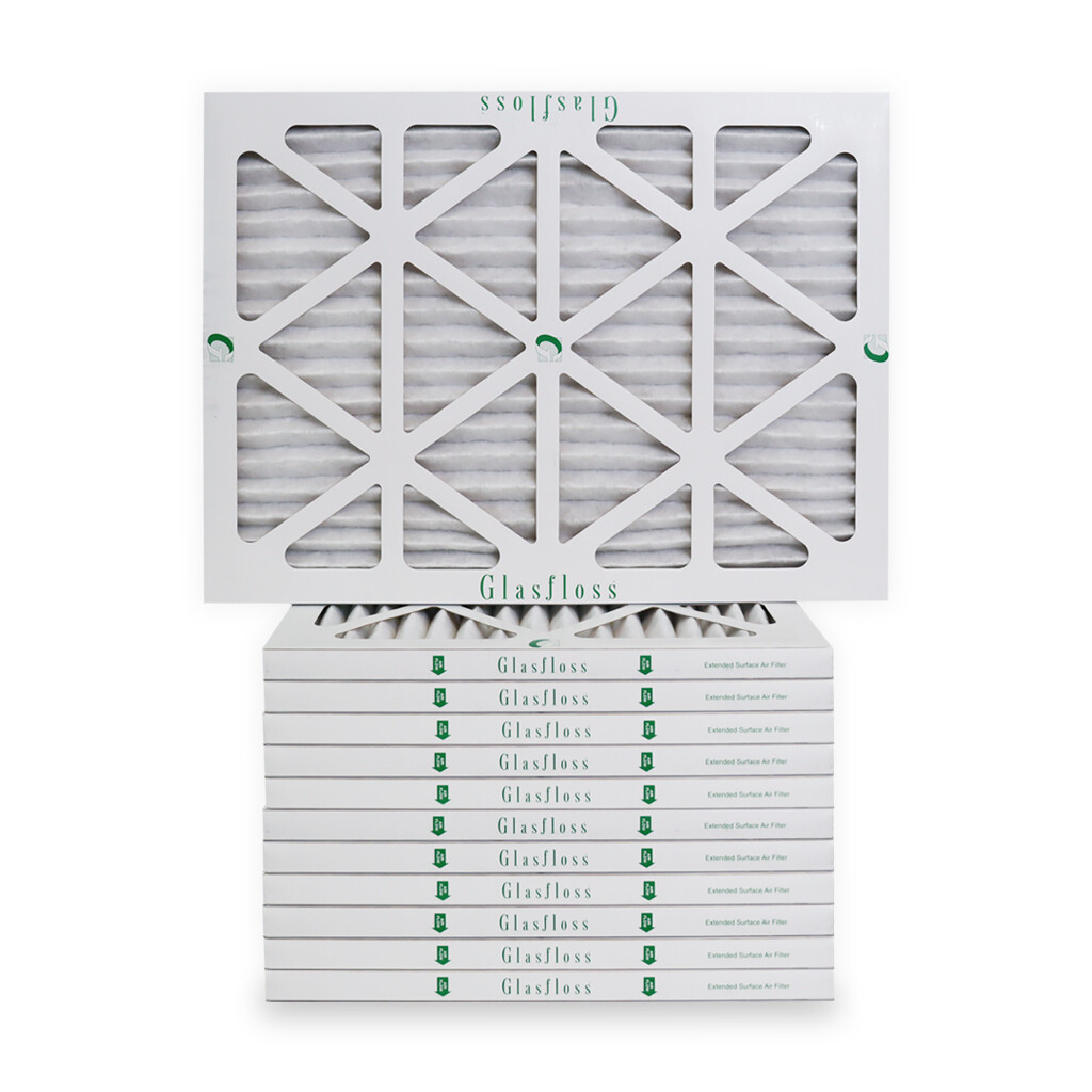 20x24x1 Air Filter Glasfloss ZL Series MERV 10 - Box of 12