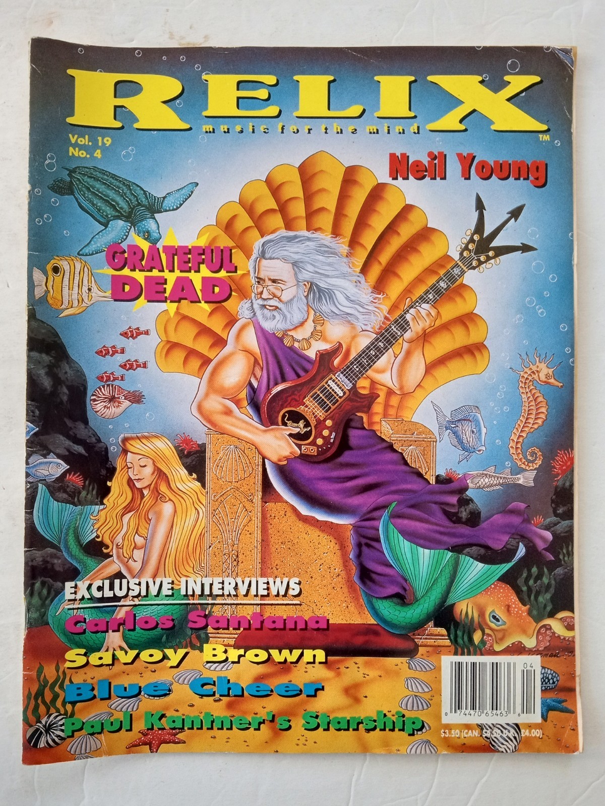 RELIX Magazine 1992 Vol. 19 No. 4 GRATEFUL DEAD, BLUE CHEER, NEIL YOUNG, SANTANA