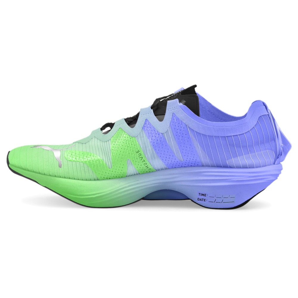 PUMA FastFwd Nitro Elite Running Womens Green, Purple Sneakers Athletic Shoes 3