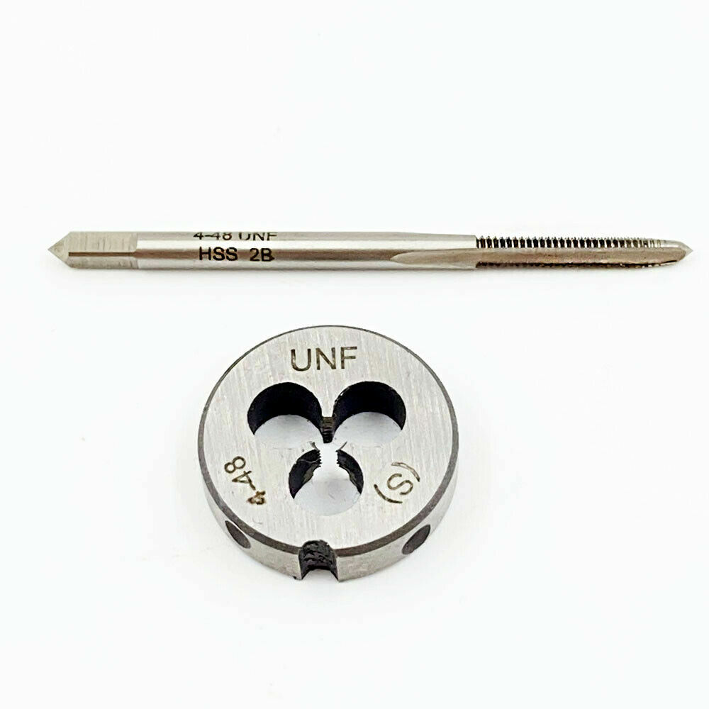 4-48 Tap And Die, UNF Machine Thread Tap And Round Thread Die Right Hand HSS