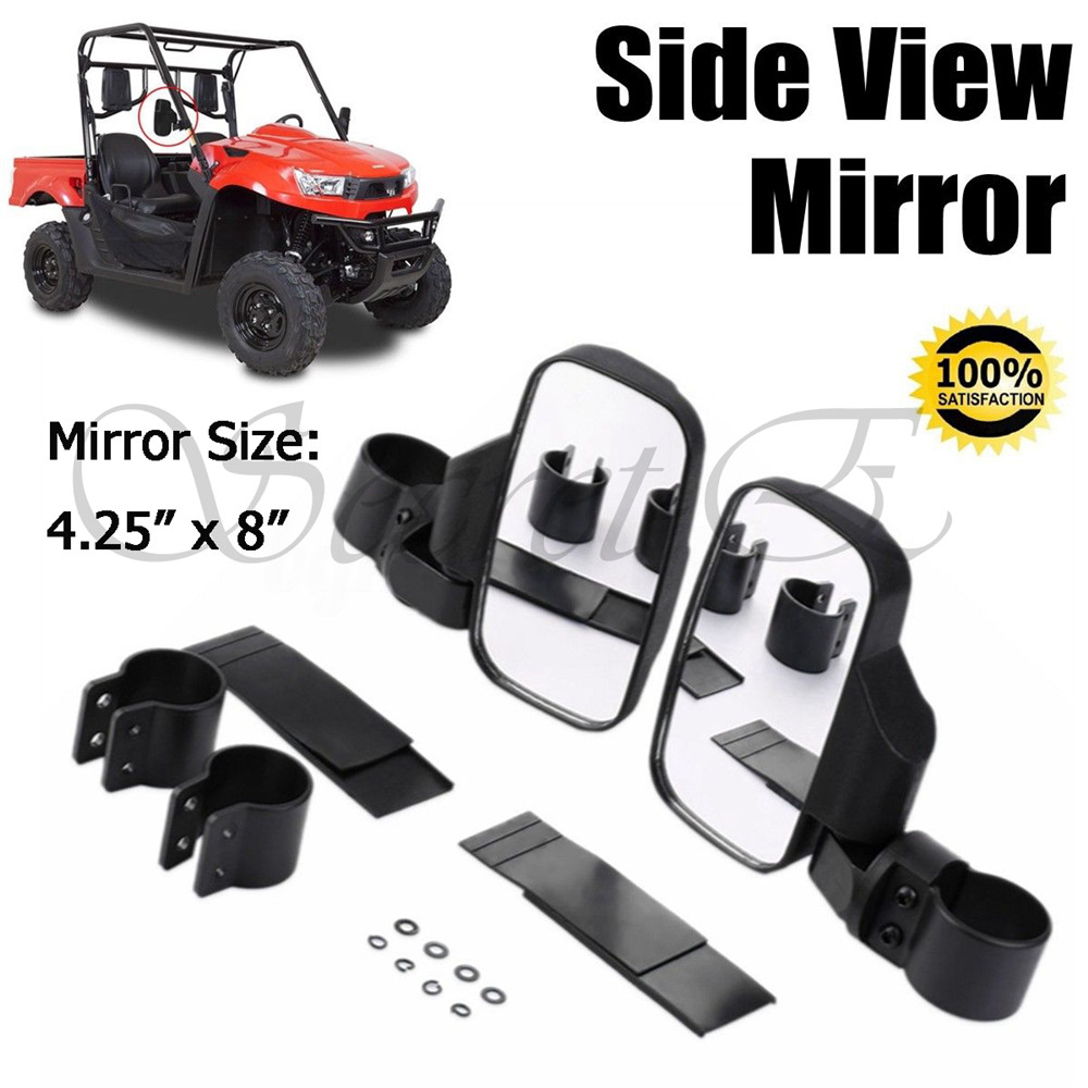 UTV Offroad Side View Mirror Set for High Impact Break-Away Large SuperWide View