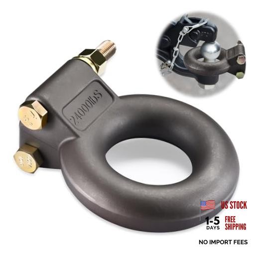 Pintle Hitch Lunette Ring, Forged Steel Pintle Hitch with Lunette, Tow Eye -