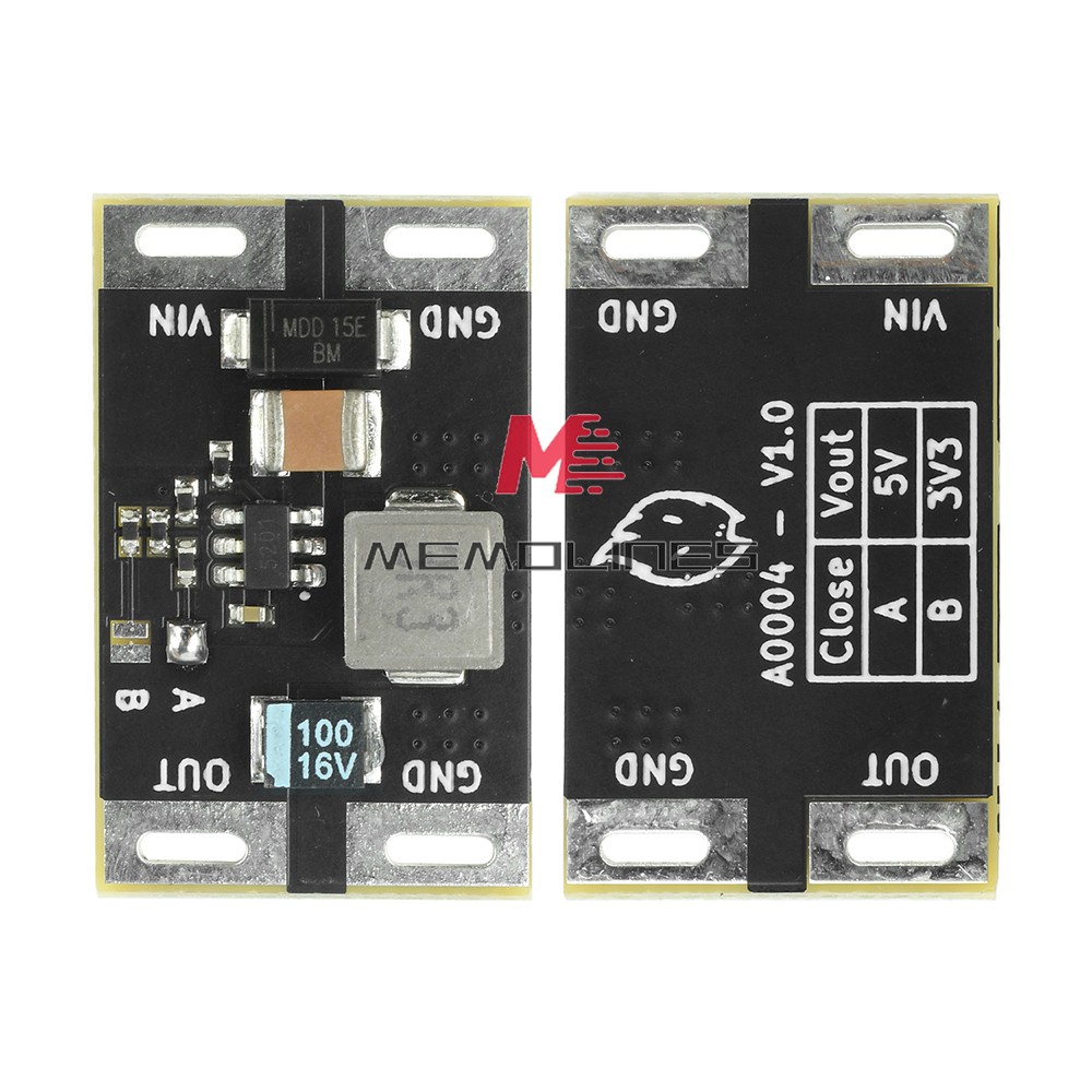 DC-DC 5-16V to 3.3V/5V 3A TPS563201 Step down TVS Protection Buck Power Module