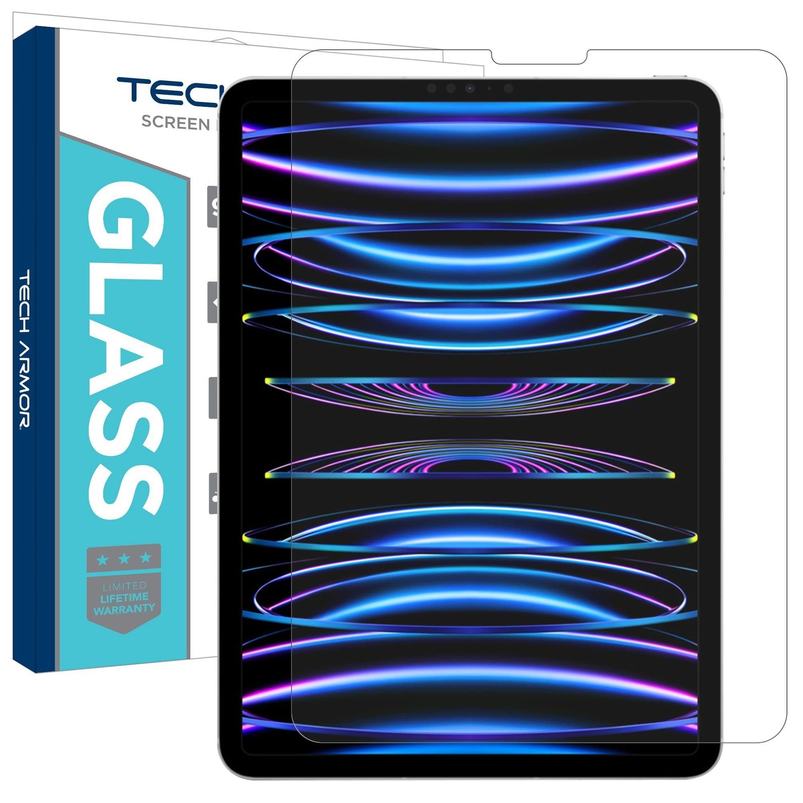 Tech Armor Glass Screen Protector iPad Pro 11 (2022-18), iPad Air 5th,4th -1Pack