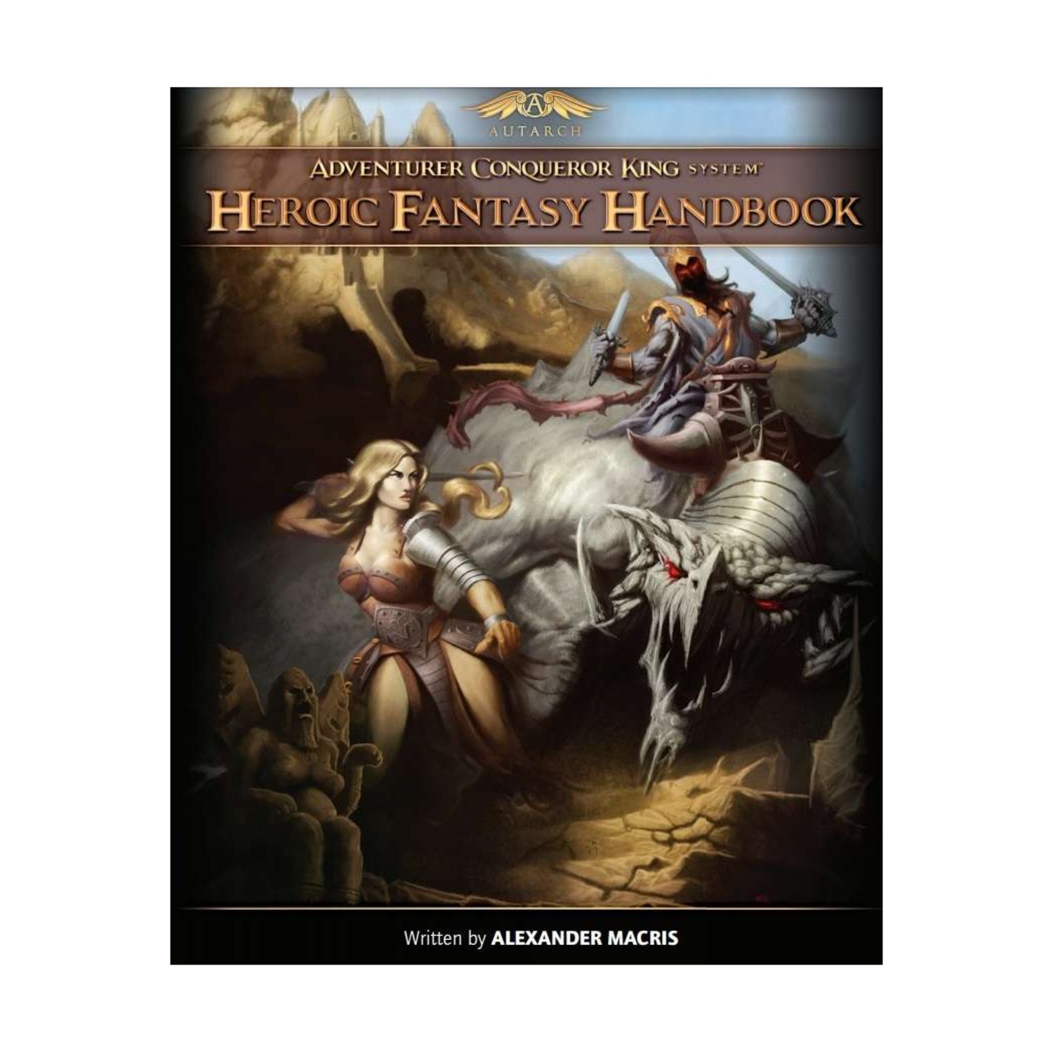 Autarch Fantasy RPG Heroic Fantasy Handbook (POD, Black & White) VG+