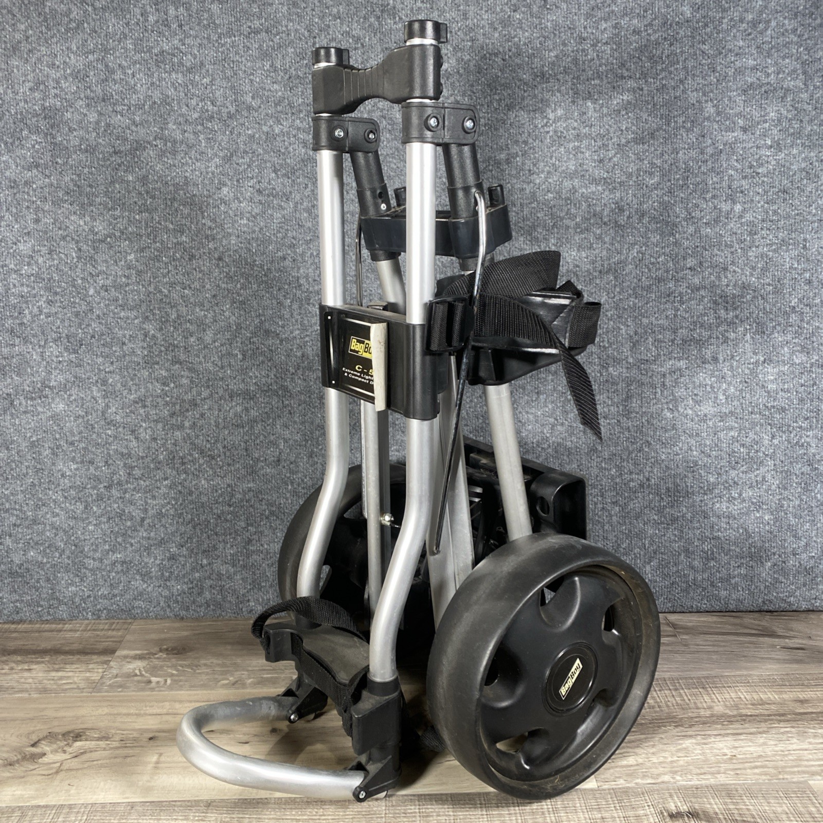 Bagboy C-5 Extreme Lightweight Compact Golf Caddy Dolly Push Cart Pre-owned