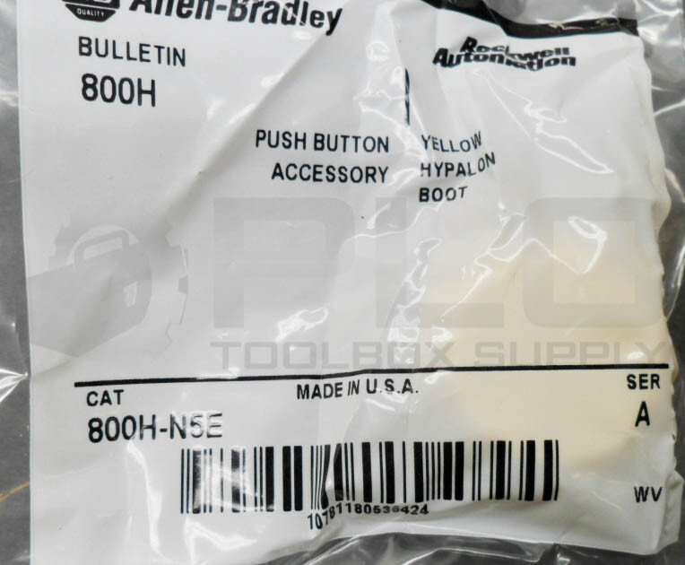 SEALED NEW ALLEN BRADLEY 800H-N5E /A PUSH BUTTON BOOT YELLOW