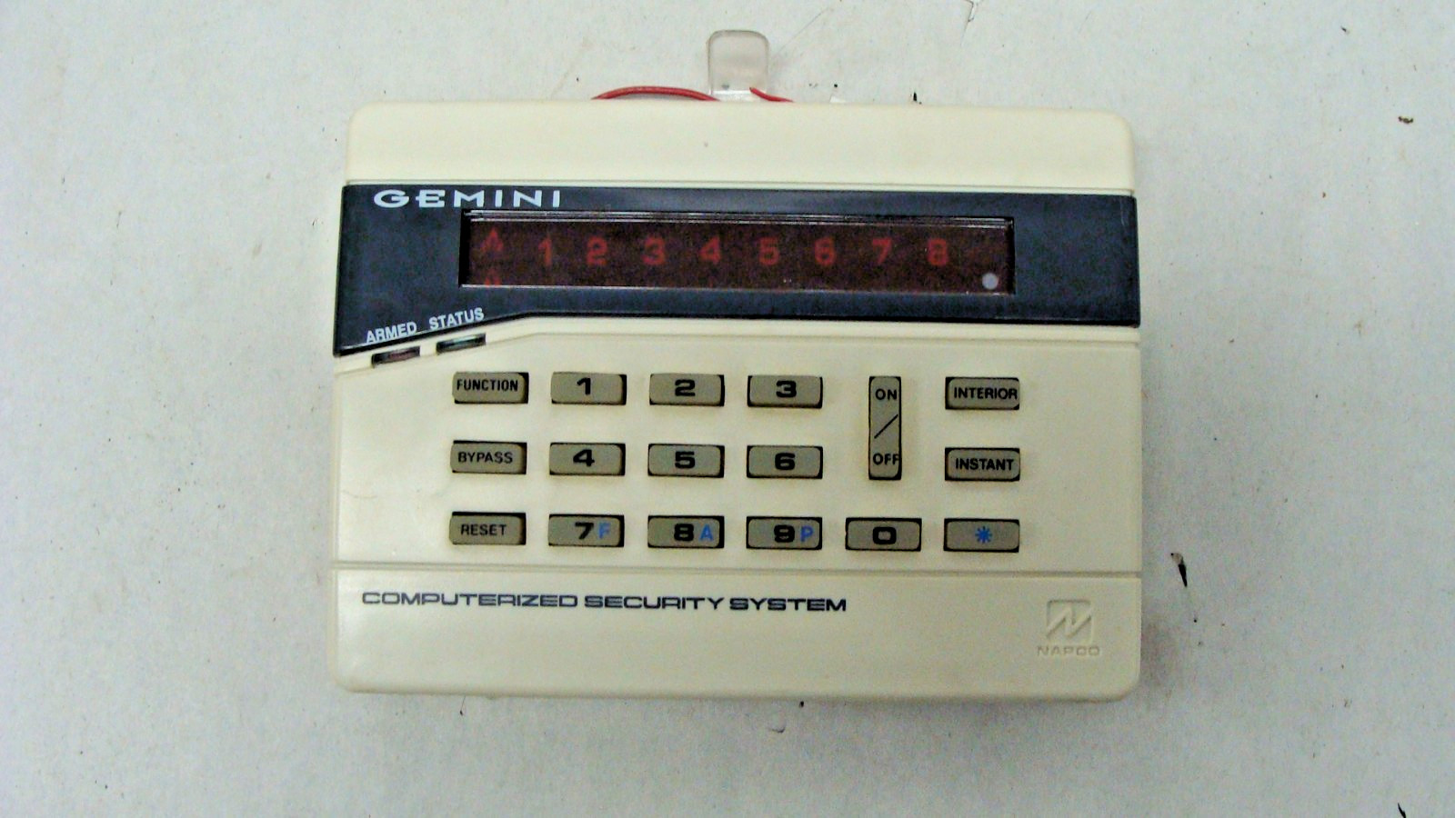 NAPCO GEMINI GEM-RP8 KEYPAD TOUCHPAD