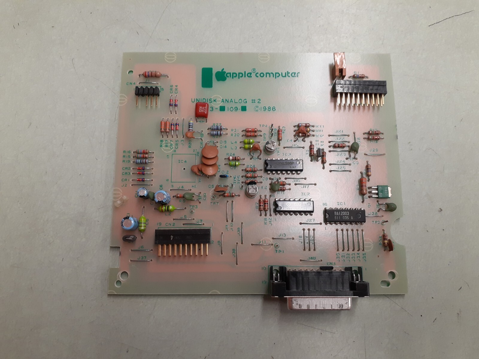 Apple Unidisk Analog Card Vintage 1986 820-0190-A
