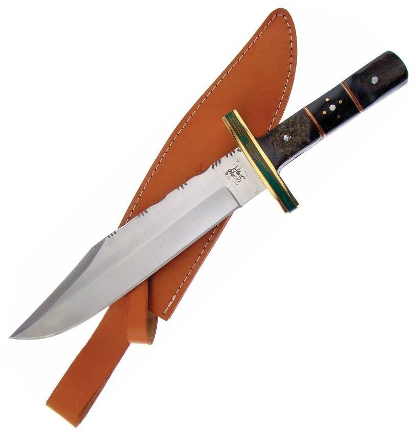 Frost Cutlery Trophy Bowie Fixed Knife Stainless Steel Blade Ram's Handle TS-156