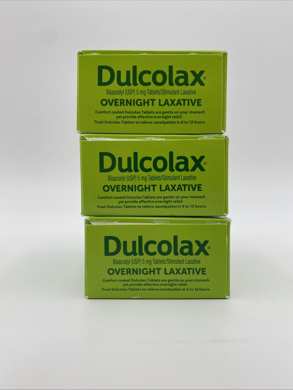 Dulcolax Laxative Reliable Overnight Relief 100 Ct Exp 3/28