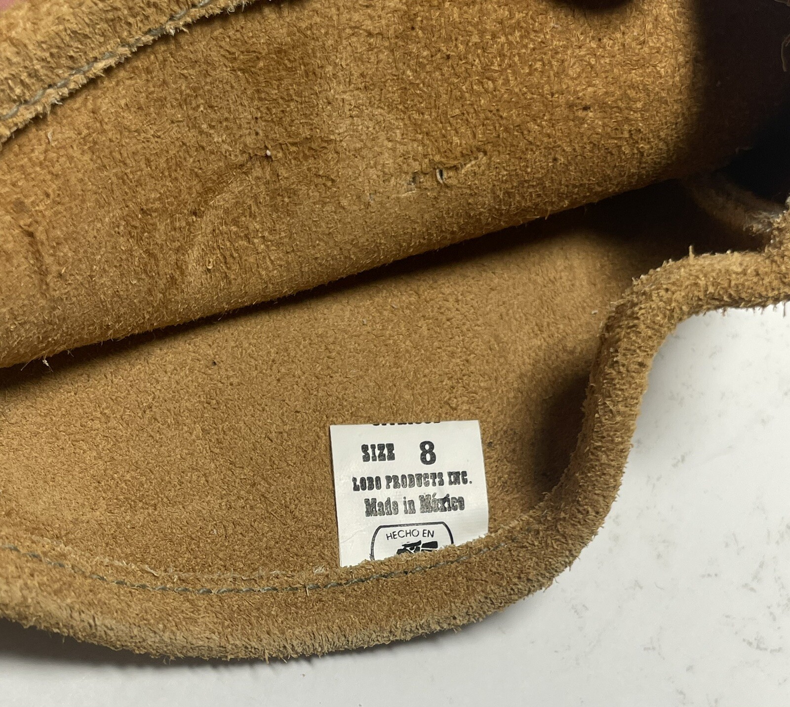 GLOVES LOBO LEATHER HARVEST SIZE 8