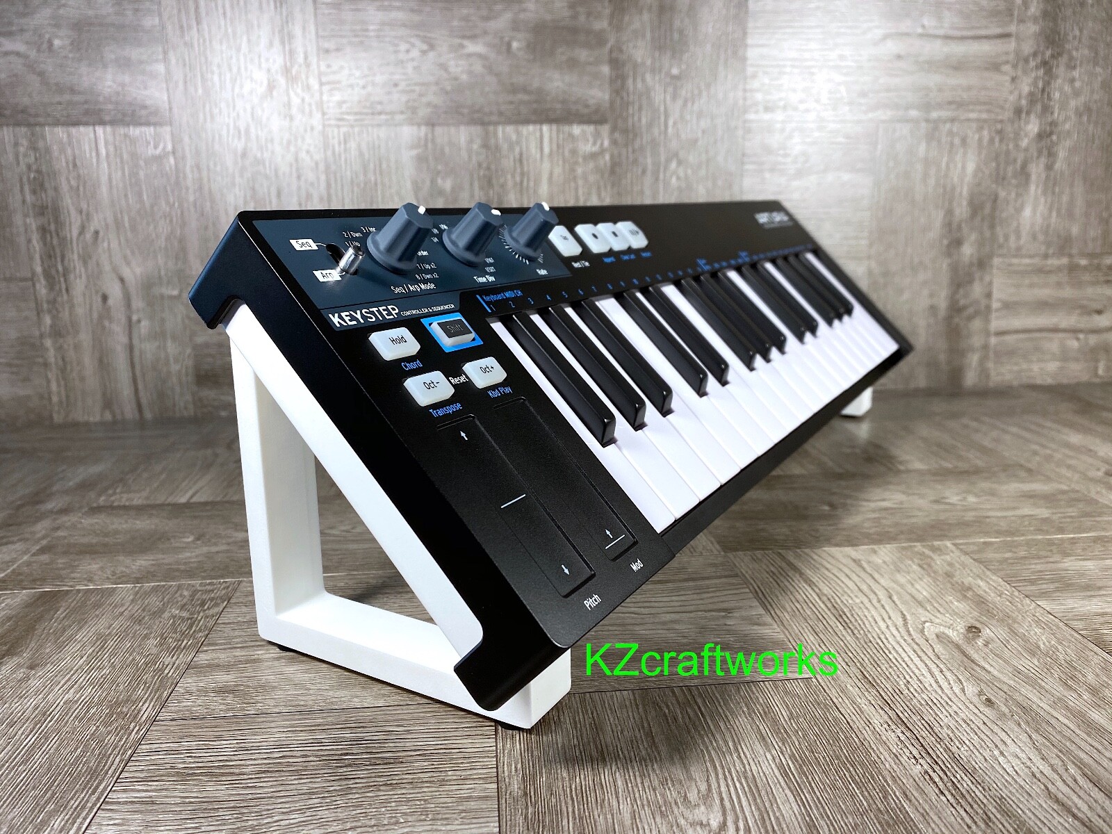 45º Angle Stand for Arturia KEYSTEP 32 Midi Controller - WHITE - US Seller