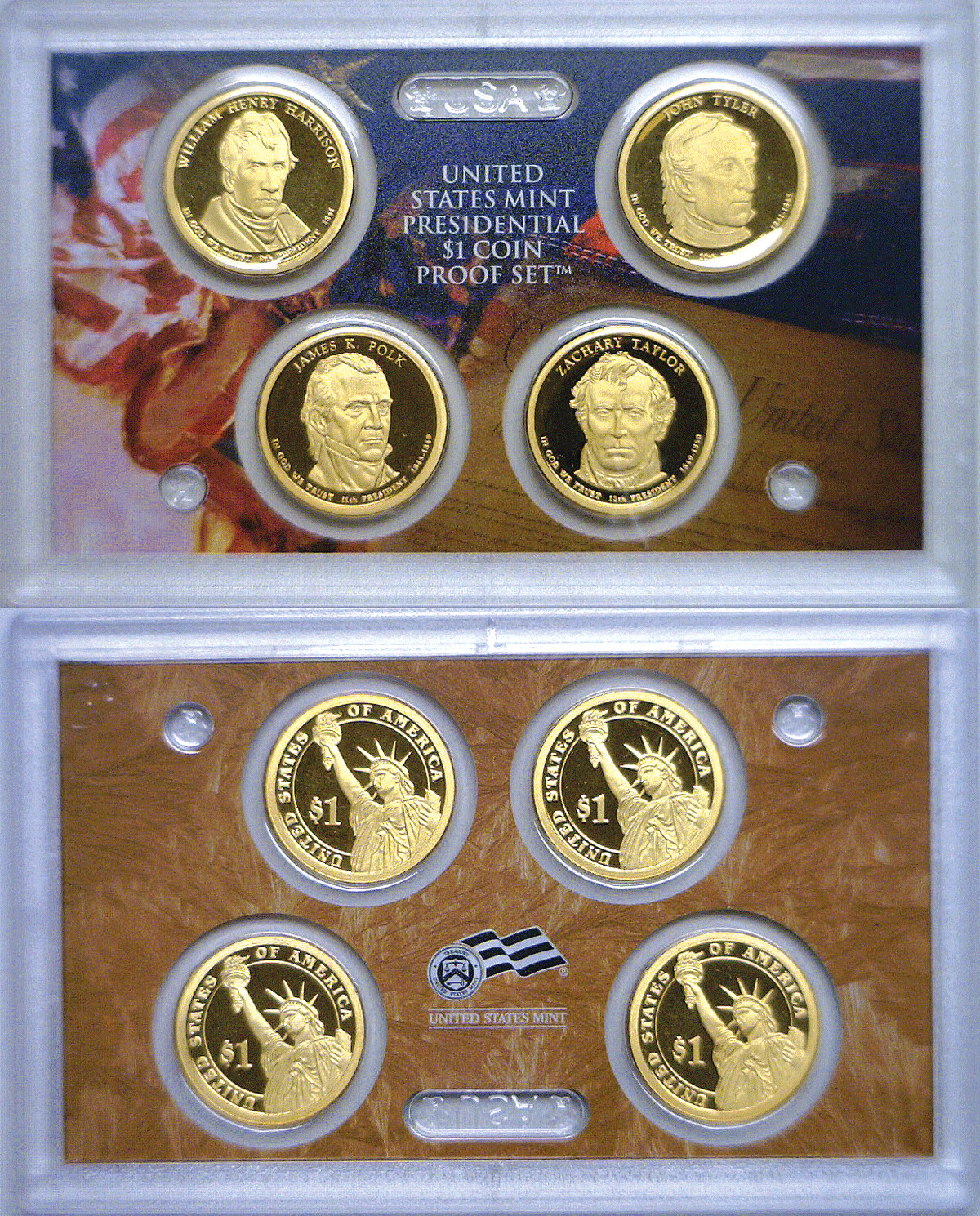 2009-S Presidential Dollar 4 Coin Proof Set No Box Or COA