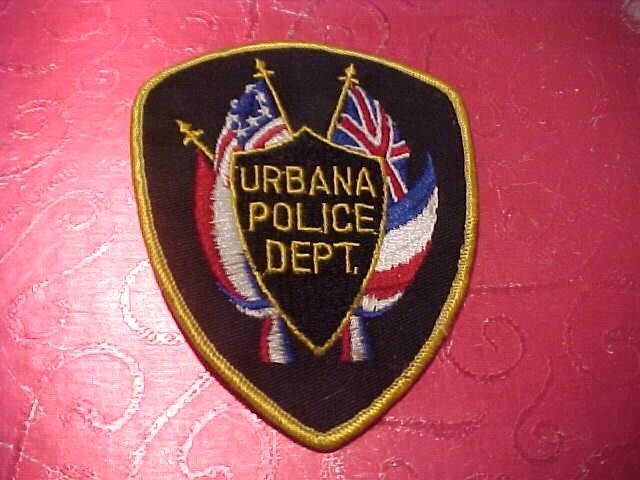 URBANA ILLINOIS POLICE PATCH SHOULDER SIZE UNUSED NOT A BADGE