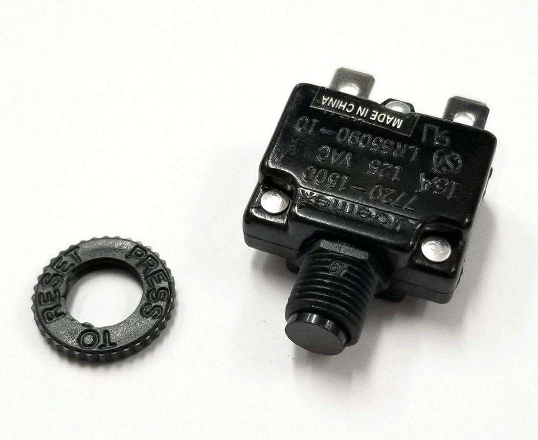 PE7715, Joemex 15 Amp Miniature Pushbutton Circuit Breaker ~ 15A