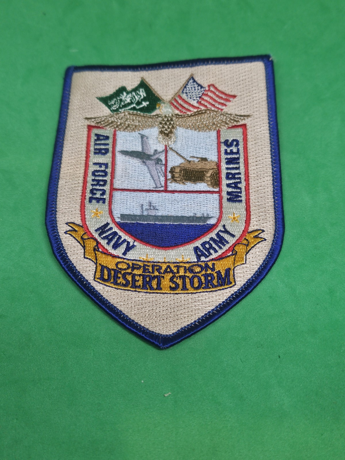 Operation Desert Storm 1991 USAF NAVY ARMY USMC Veteran Unit Squadron Swag Patch