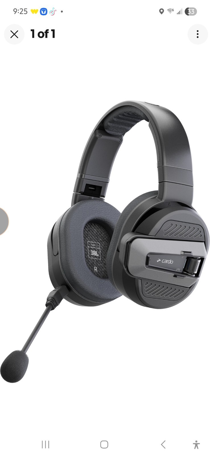 Cardo Bluetooth Packtalk Edgphones