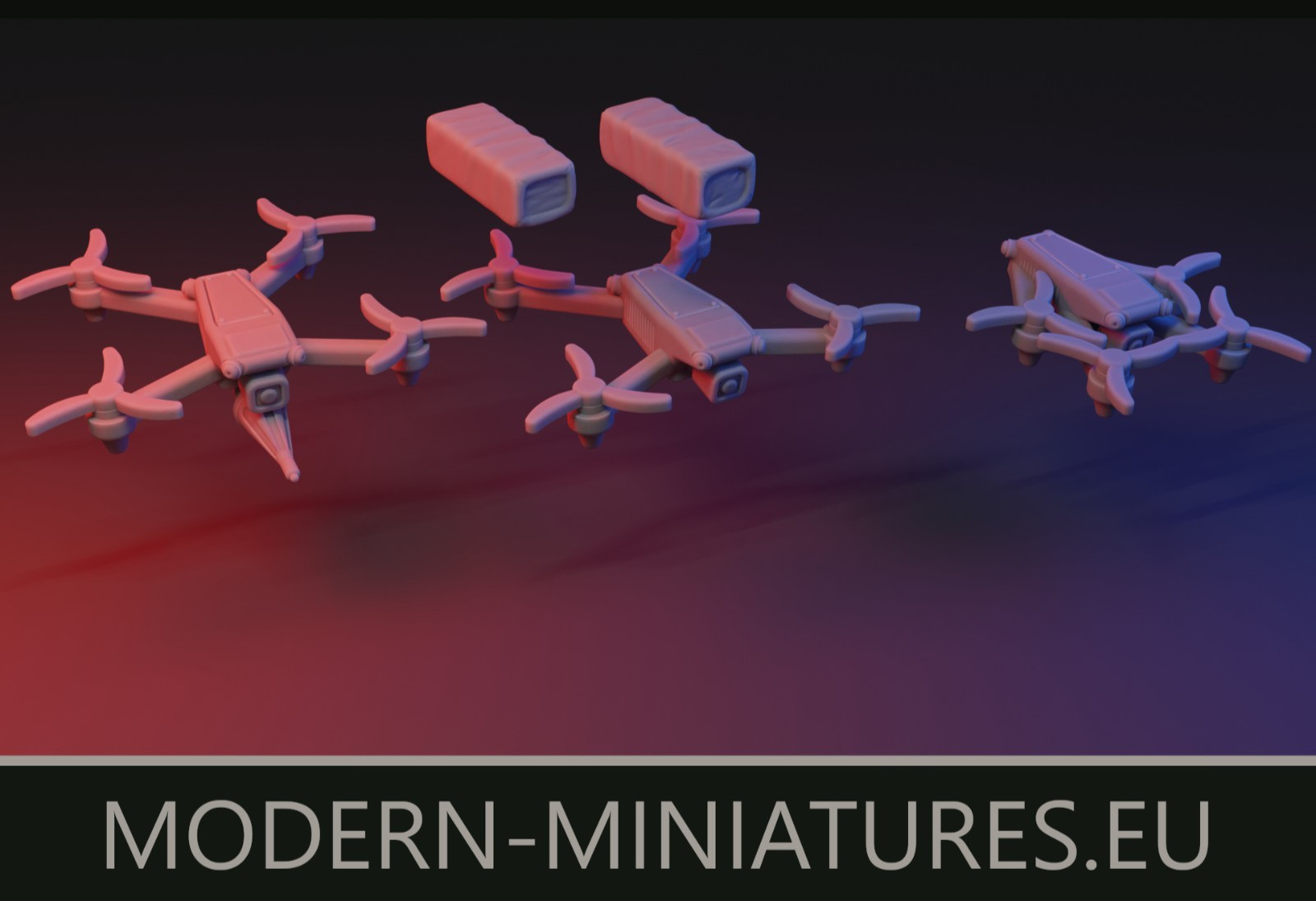 Modern Miniatures Commercial / Kamikaze Drones Set Spectre Ops Zona Alfa 28mm+