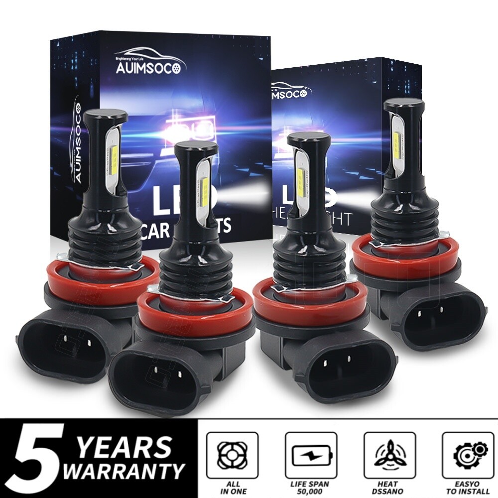 For Nissan Altima 2007-2018 6000K LED Headlight High Low Light Bulbs Kit Combo