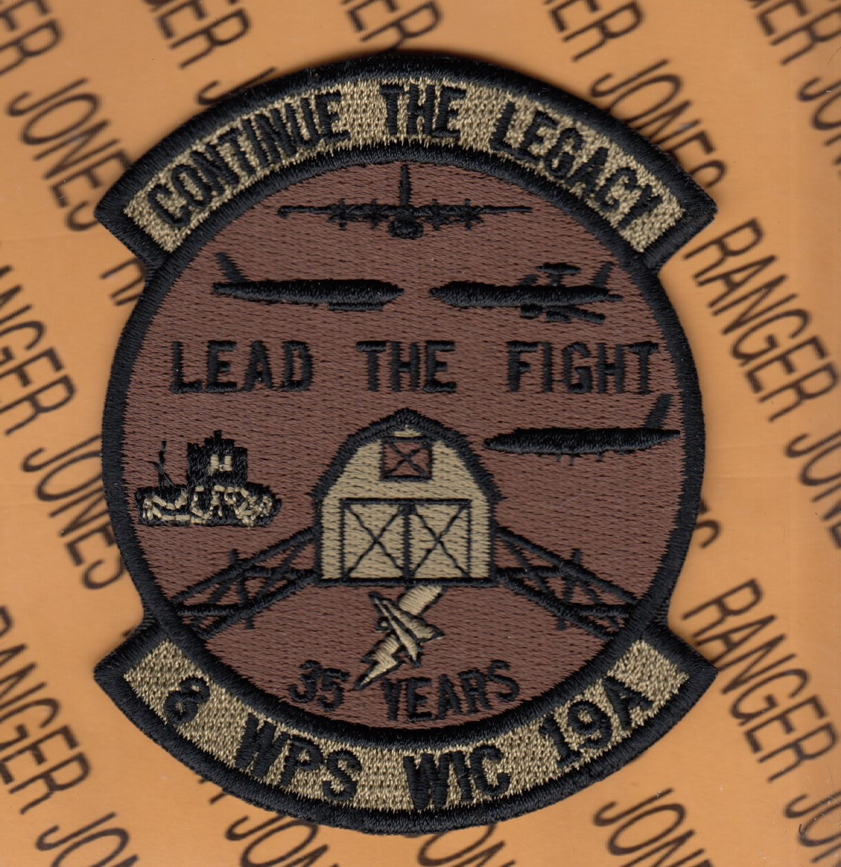 USAF Air Force 8th Weapons School WIC 19A USAFWS 3.75" OCP No Hook patch c/e